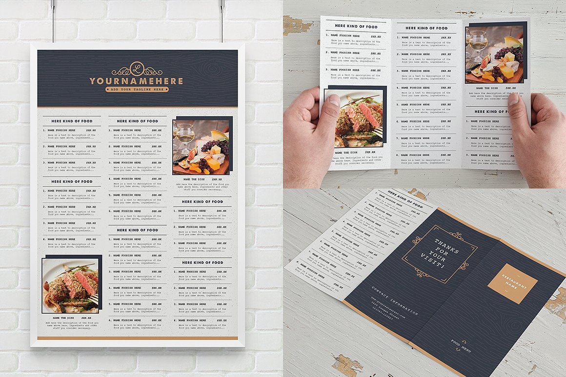 Classy Food Menu 3 Classy Food Menu 3