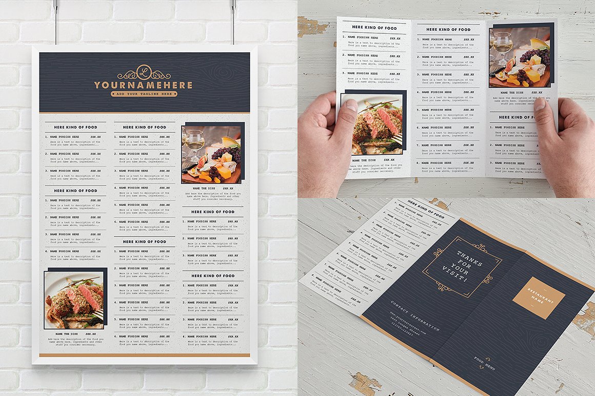 Classy Food Menu 3