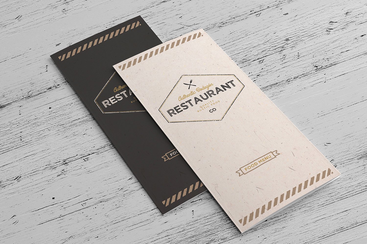 The Rustic Menu Illustrator Template