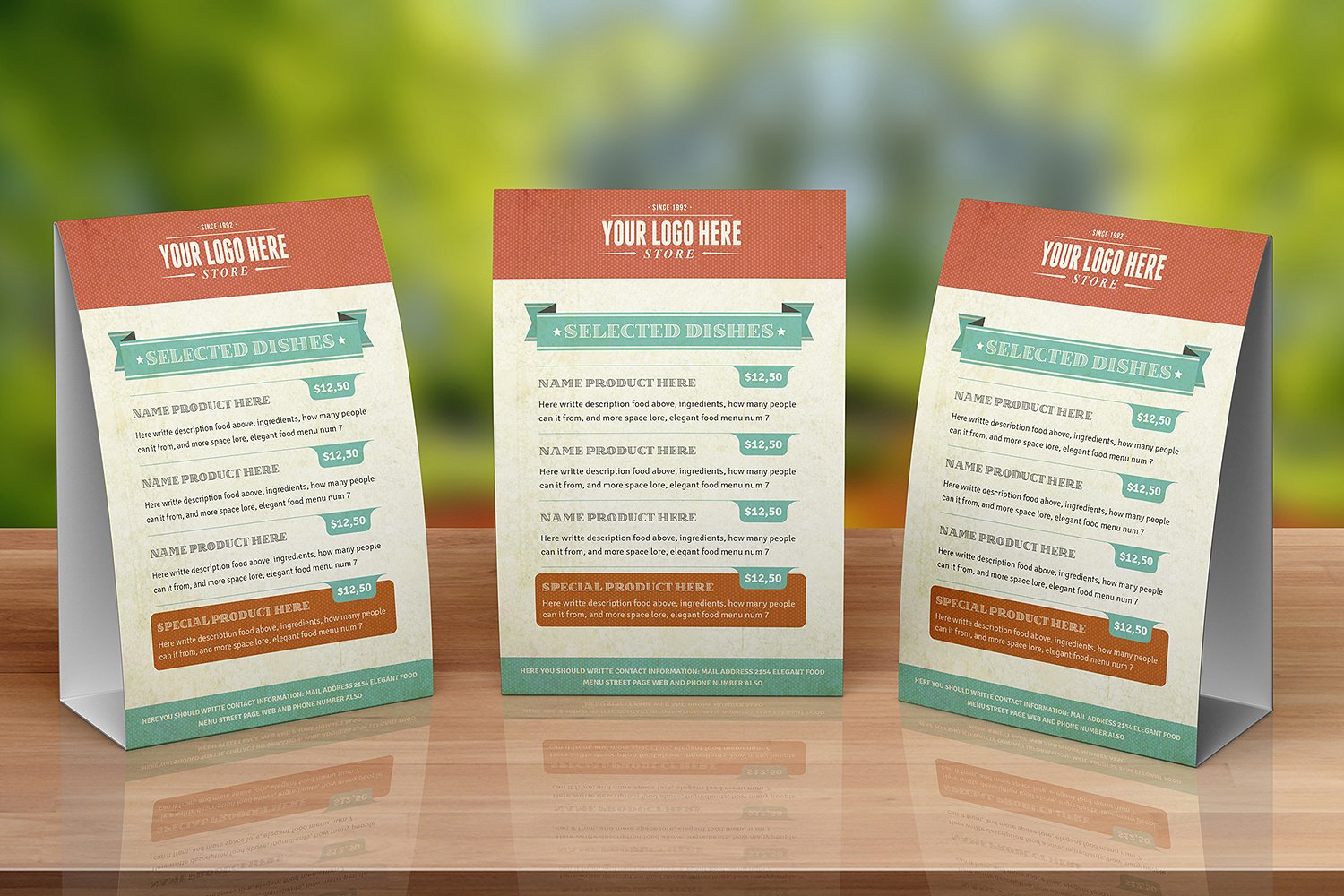 Vintage Food Menu Illustrator Template Vintage Food Menu Illustrator Template