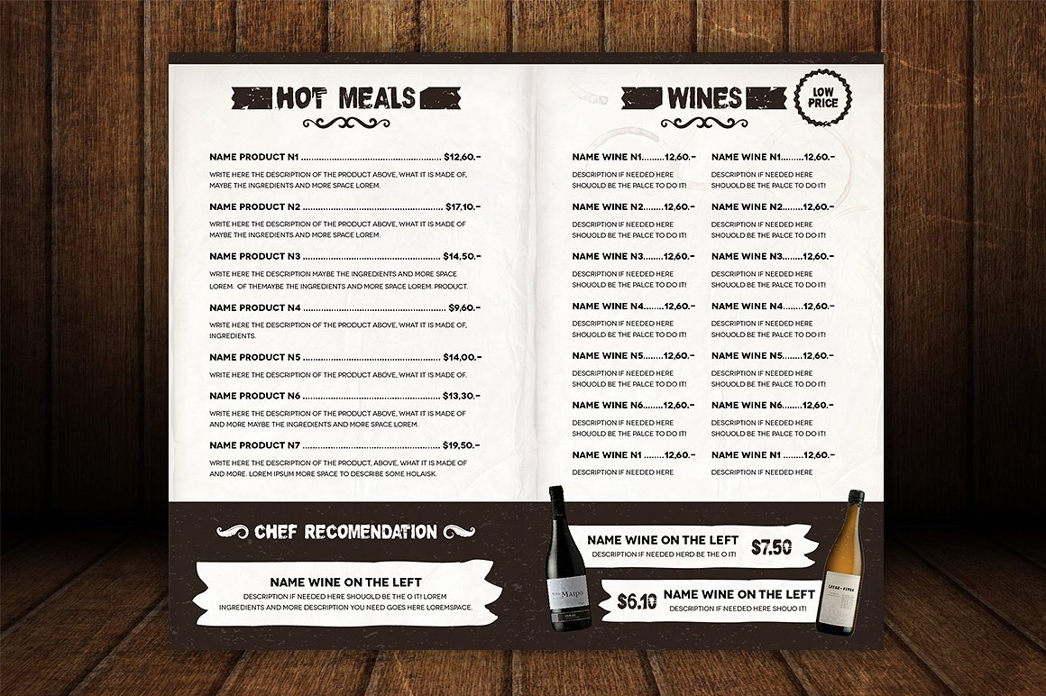 The Ristorante Menu The Ristorante Menu