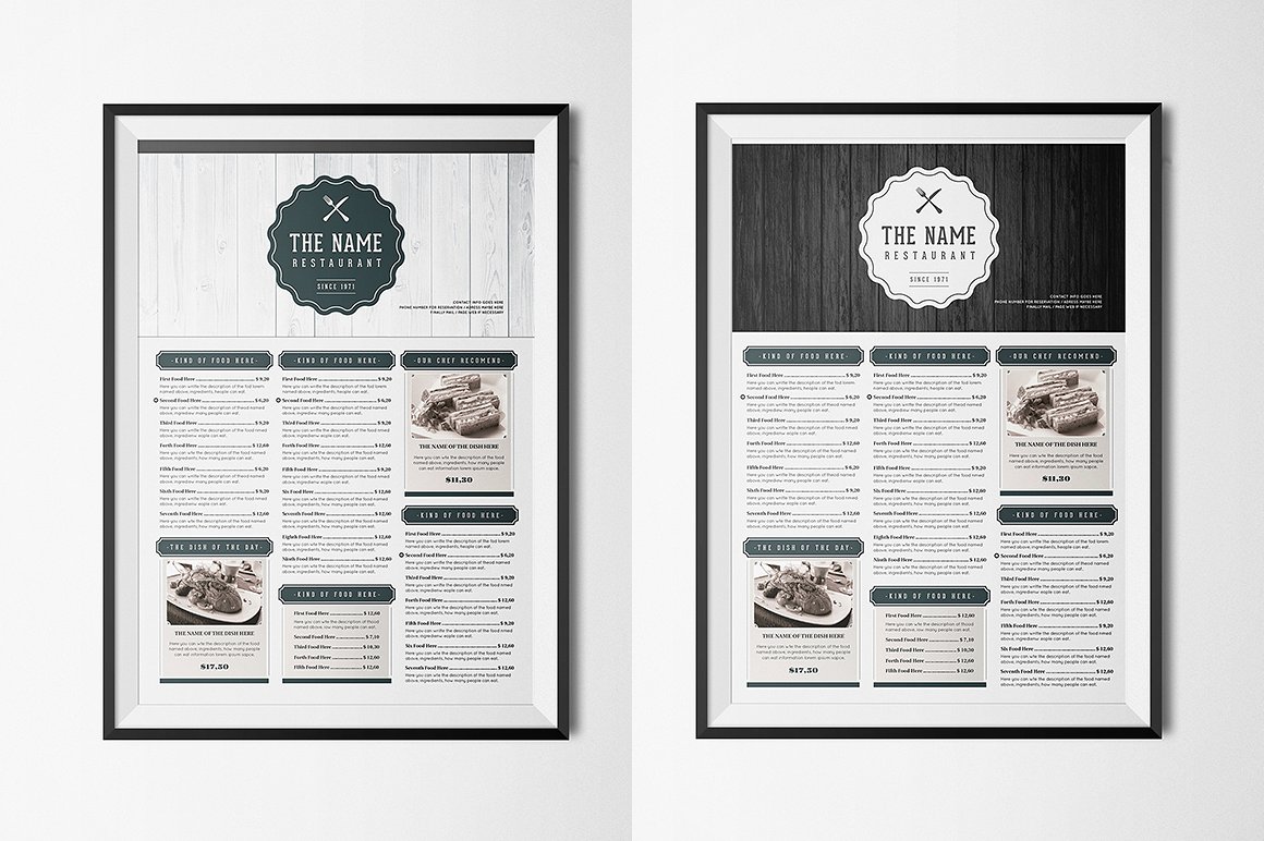 Elegant Food Menu 7