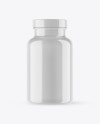 Glossy Pills Bottle Mockup