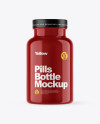 Glossy Pills Bottle Mockup