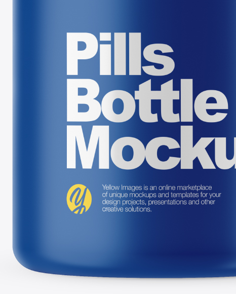 Matte Pills Bottle Mockup Matte Pills Bottle Mockup
