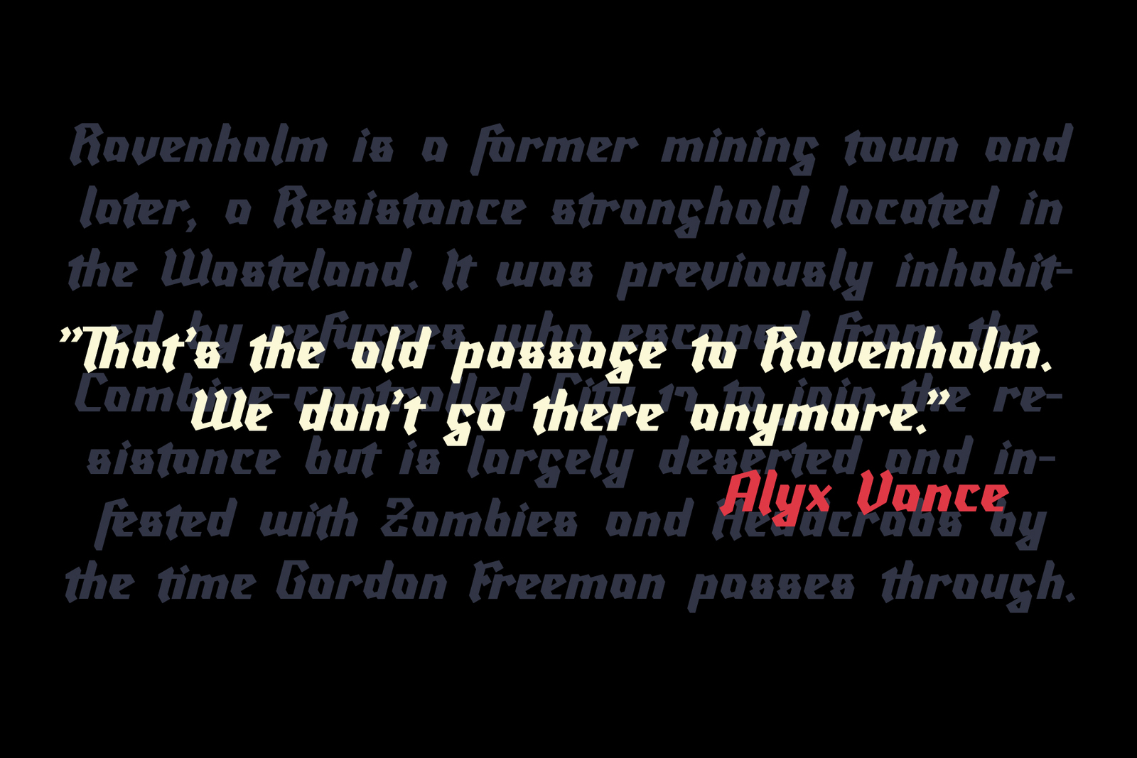 Ravenholm font family