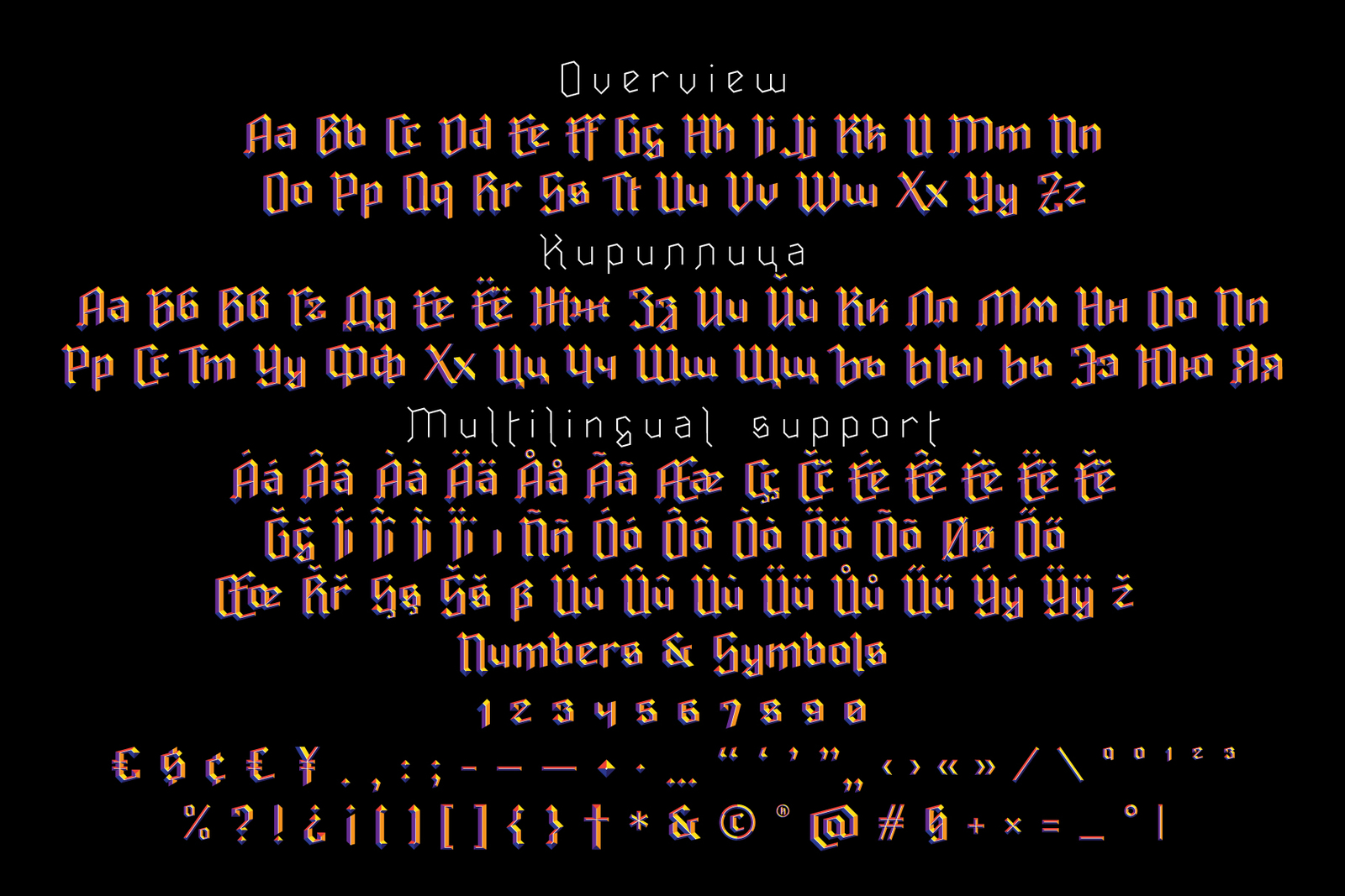 Ravenholm font family Ravenholm font family