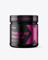 Glossy Protein Jar Mockup