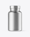 Metallic Pills Bottle Mockup