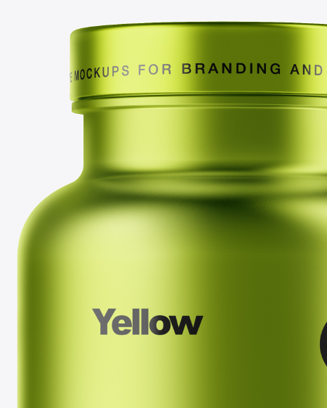 Metallic Pills Bottle Mockup Metallic Pills Bottle Mockup