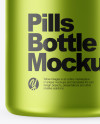 Metallic Pills Bottle Mockup