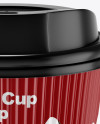 Matte Coffee Cup Mockup - Front View (High-Angle Shot)