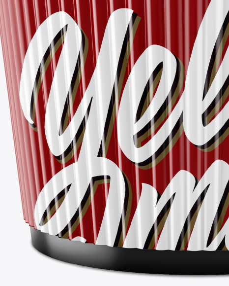 Matte Coffee Cup Mockup - Front View (High-Angle Shot)