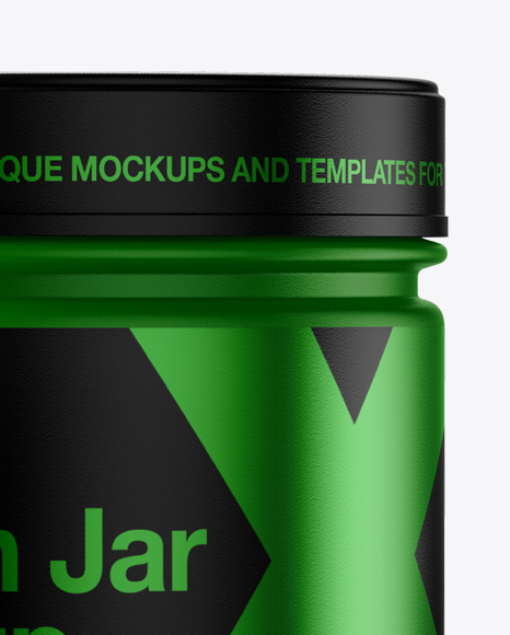 Matte Protein Jar Mockup