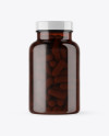 Amber Pills Bottle Mockup Amber Pills Bottle Mockup