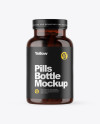 Amber Pills Bottle Mockup Amber Pills Bottle Mockup
