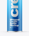 Whipped Cream Bottle Mockup