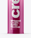 Whipped Cream Bottle Mockup