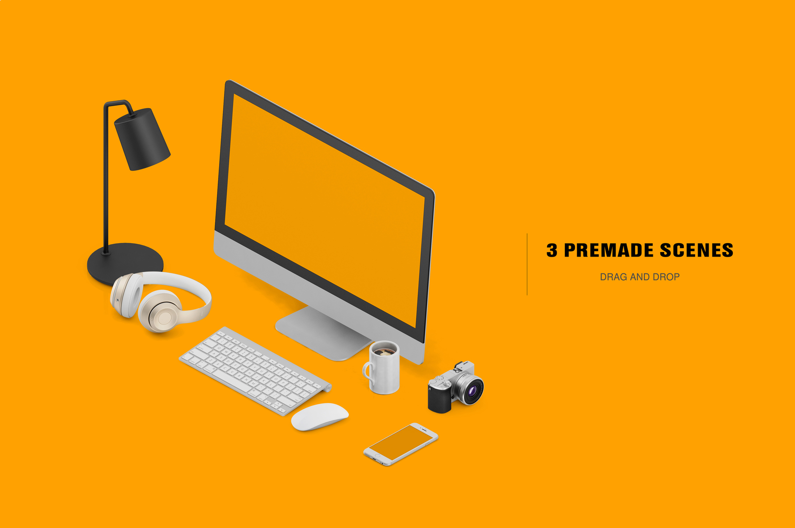 Isometric Office Scene Mock-up Isometric Office Scene Mock-up