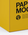 Two Paper Boxes Mockup - Half Side View (High-Angle Shot)