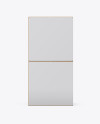 Two Paper Boxes Mockup - Front View Two Paper Boxes Mockup - Front View