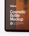 Amber Cosmetic Bottle Mockup - Half Side View