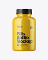 Glossy Pills Bottle Mockup