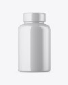 Glossy Pills Bottle Mockup