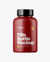 Matte Pills Bottle Mockup