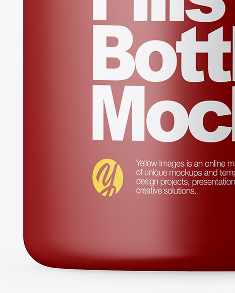 Matte Pills Bottle Mockup