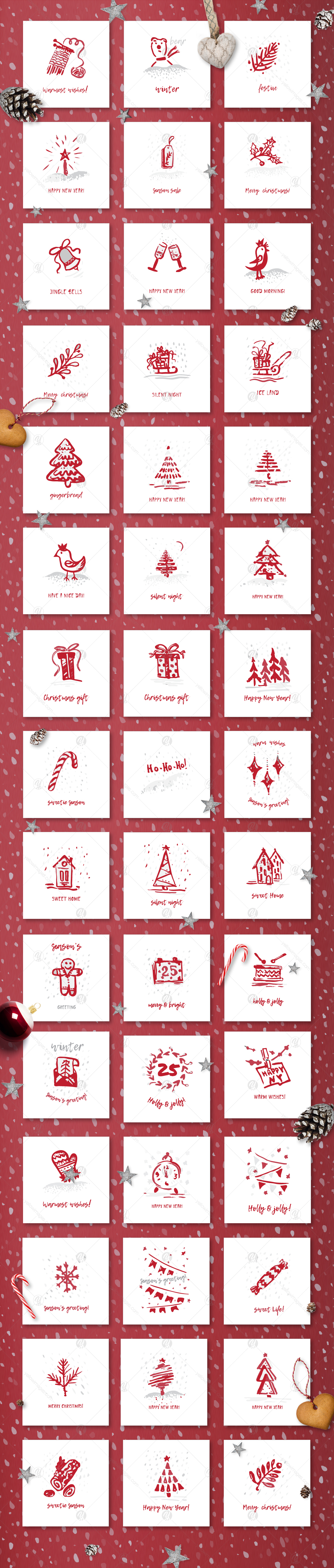 Christmas and Happy New Year cards Christmas and Happy New Year cards