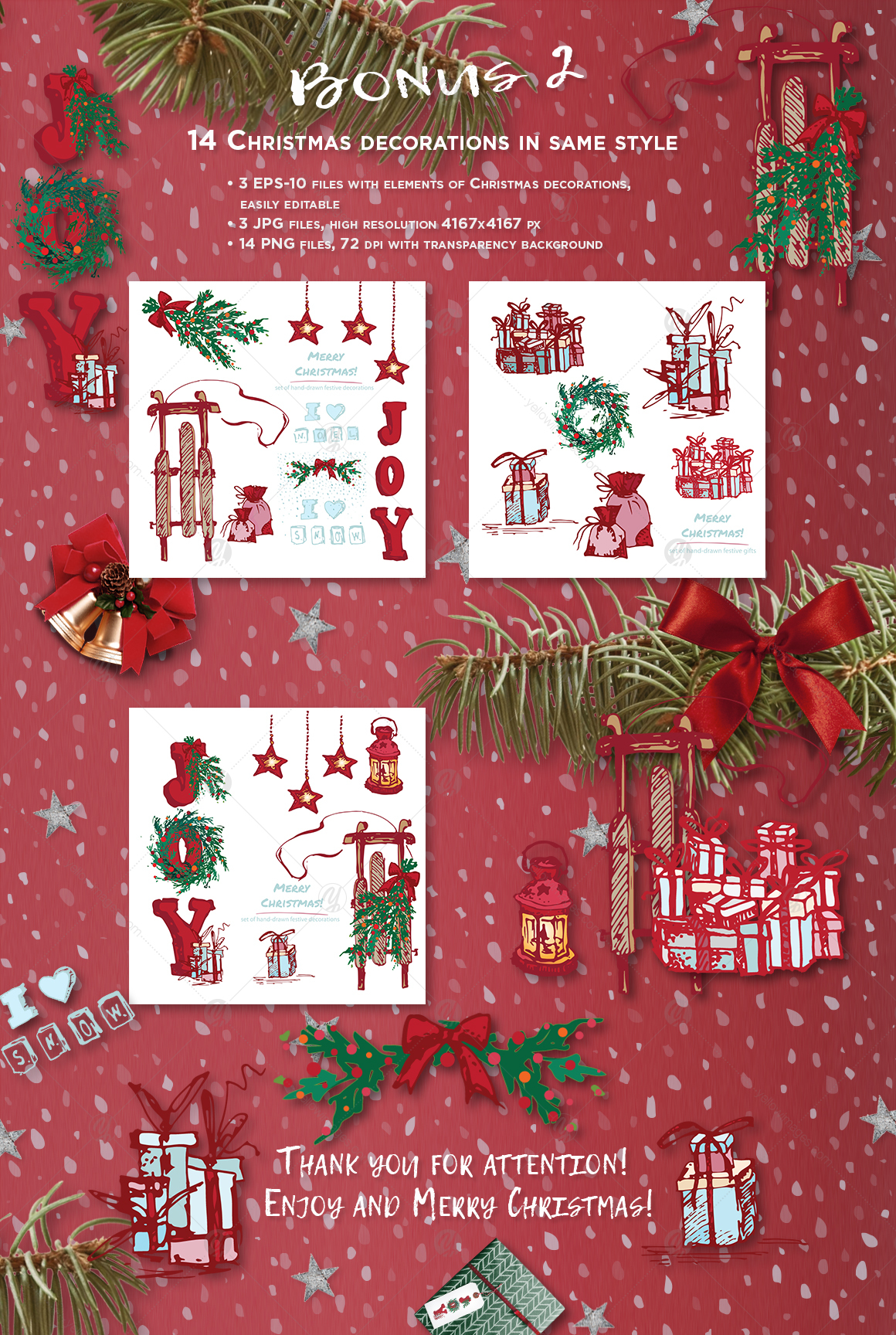 Christmas and Happy New Year cards