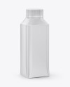 Milk Bottle Mockup - Half Side View