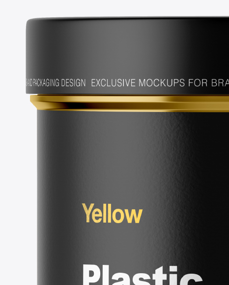Metallic Jar Mockup - Front View Metallic Jar Mockup - Front View
