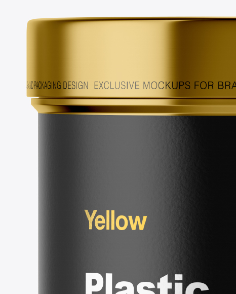 Metallic Jar Mockup - Front View Metallic Jar Mockup - Front View