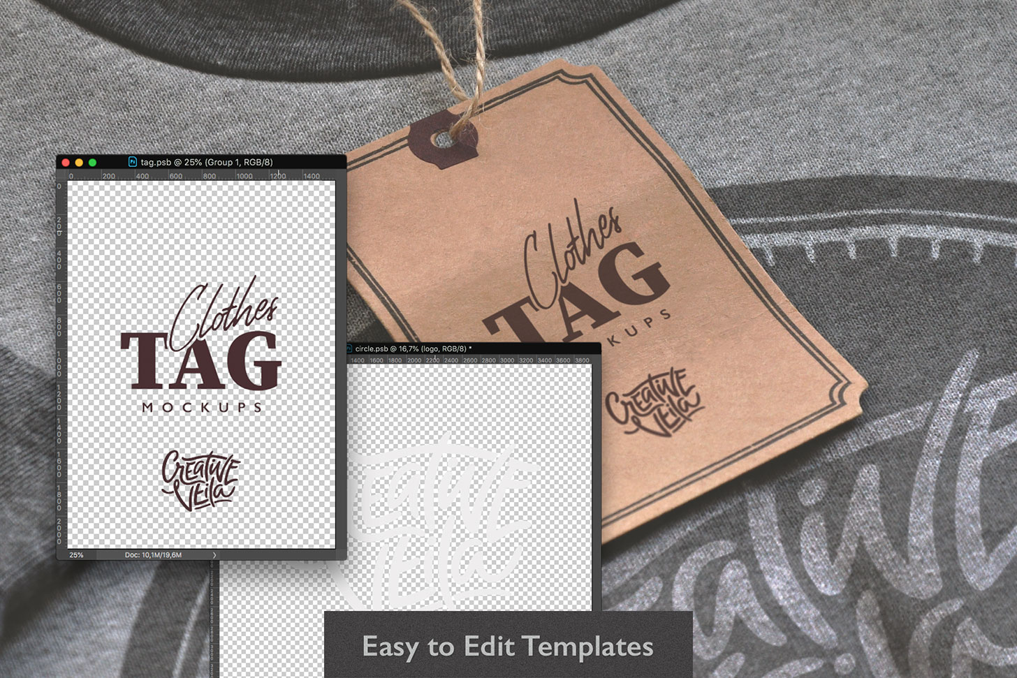 Clothes Tag PSD Mockups