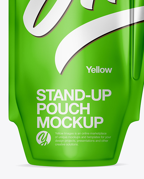 Matte Stand-Up Pouch Mockup - Front View