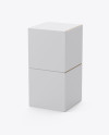 Two Paper Boxes Mockup - Half Side View