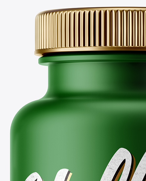 Matte Plastic Pills Bottle Mockup