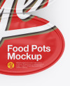 Food Pots Mockup