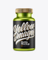 Metallized Plastic Pills Bottle Mockup