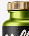 Metallized Plastic Pills Bottle Mockup