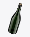 750ml Green Glass White Wine Bottle Mockup 750ml Green Glass White Wine Bottle Mockup