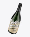 750ml Green Glass White Wine Bottle Mockup 750ml Green Glass White Wine Bottle Mockup