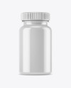 Glossy Plastic Pills Bottle Mockup