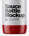 Glossy Sauce Bottle Mockup