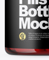 Red Plastic Pills Bottle Mockup