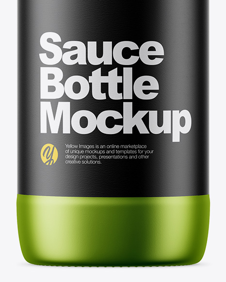 Metallized Sauce Bottle Mockup