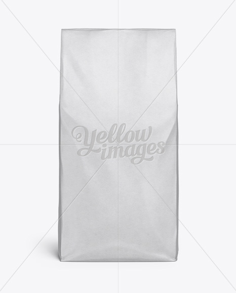 Paper Bag Mockup - Front View