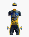 Men’s Full Cycling Kit Mockup (Front View)